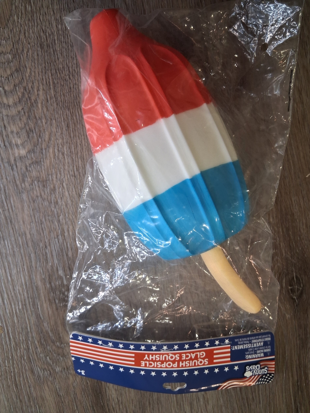 Sunny Days Entertainment Squish Popsicle Plush Toy Red & Blue